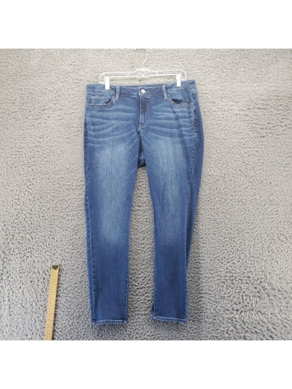 A.N.A Jeans Womens Size 14 Blue Jegging Stretch Mid Rise Denim *Read*